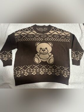 Moschino Like Teddy Bear Crew Neck Top